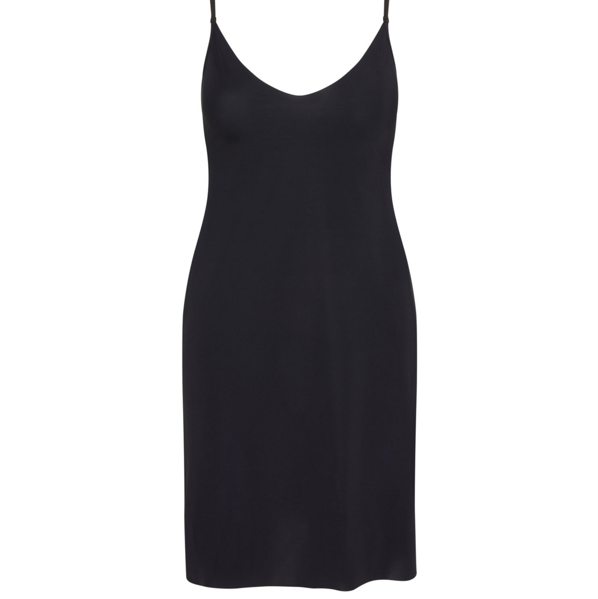 Black slip on a white background