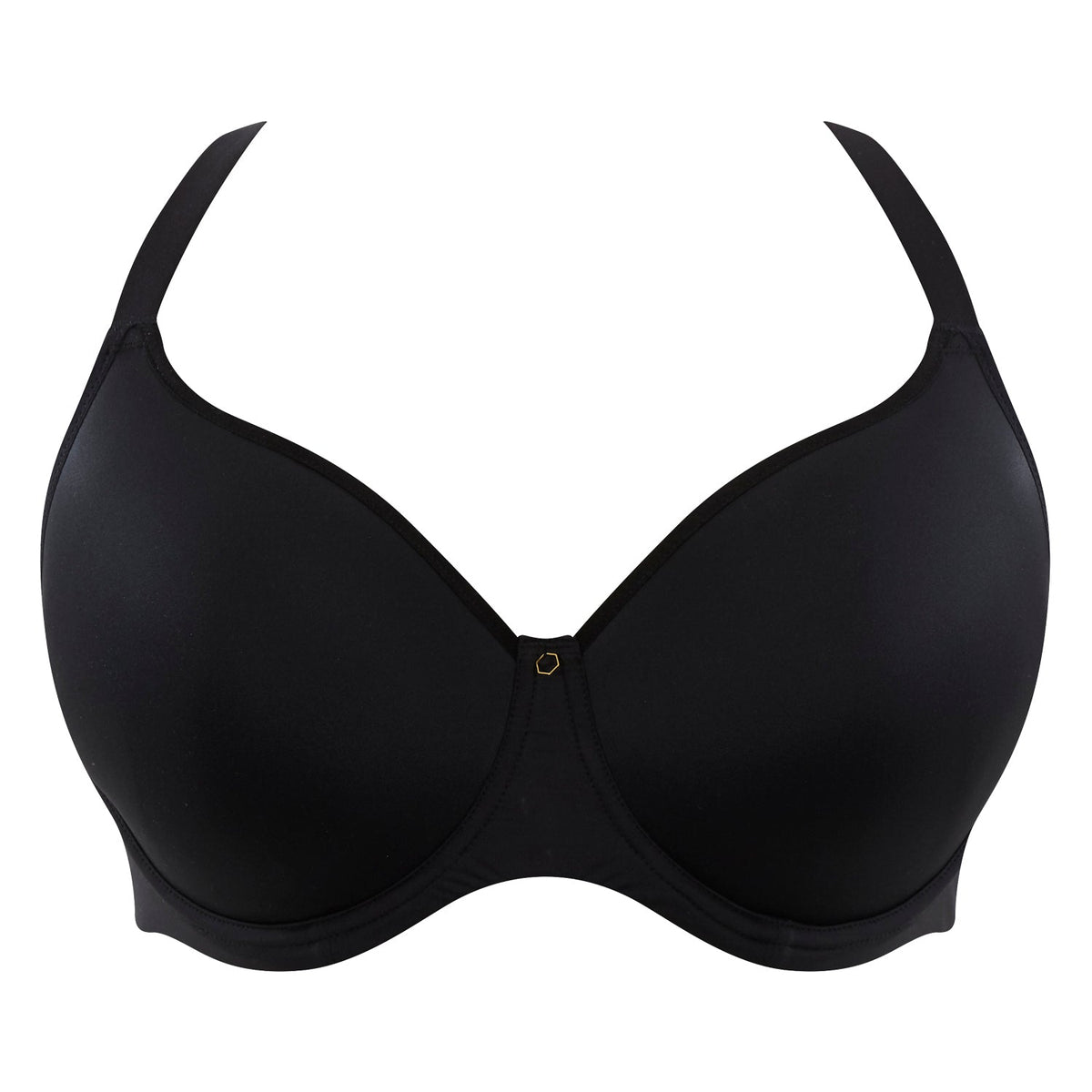 Black bra on a white background
