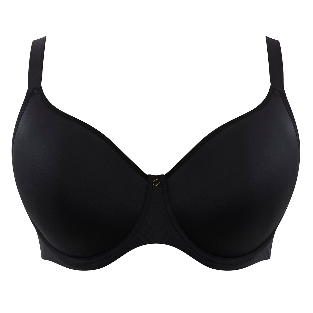 Black bra on a white background