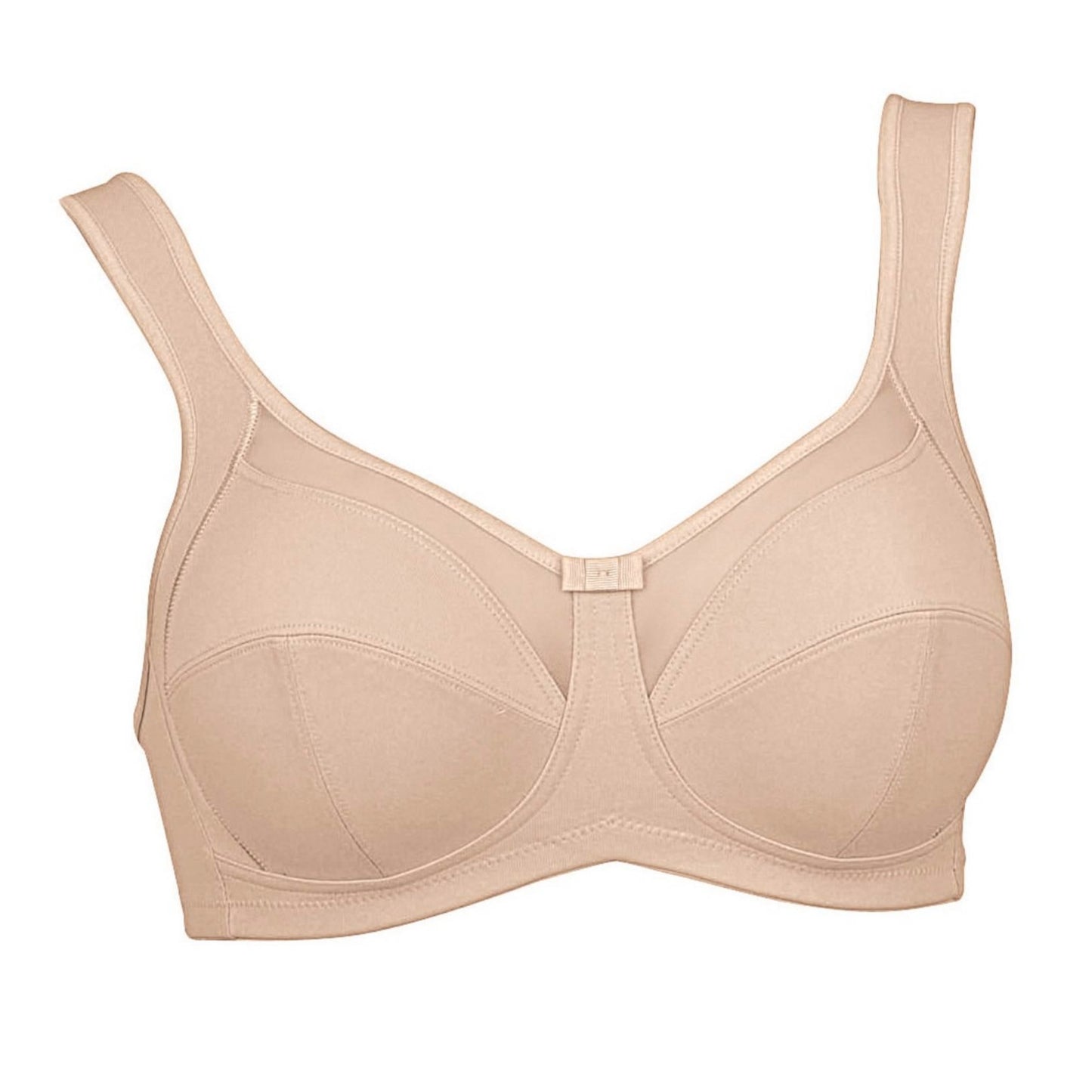 Clara Seamed Comfort Bra - Sand