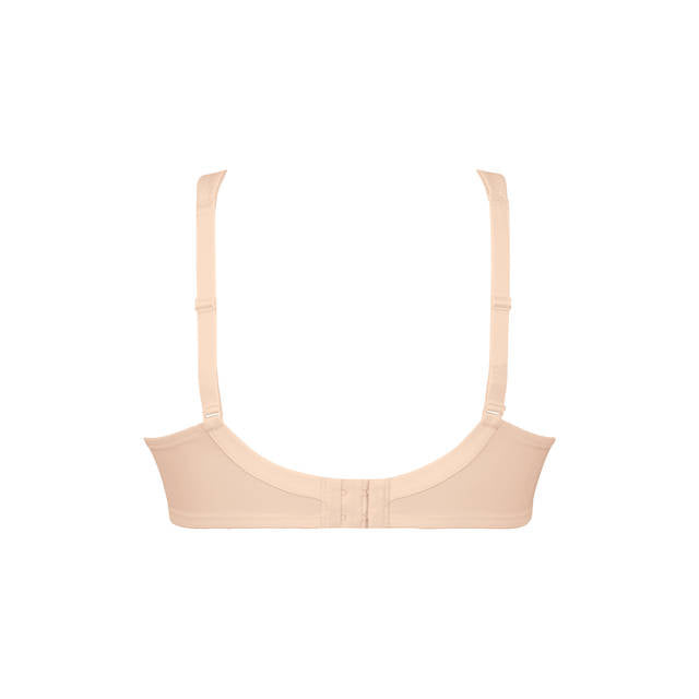 Beige bralette on a white background