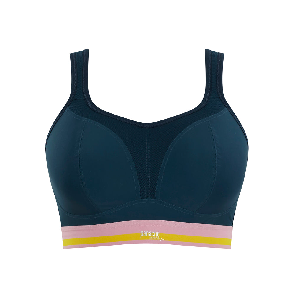 SALE - Non Wired Sports Bra - Retro Blue