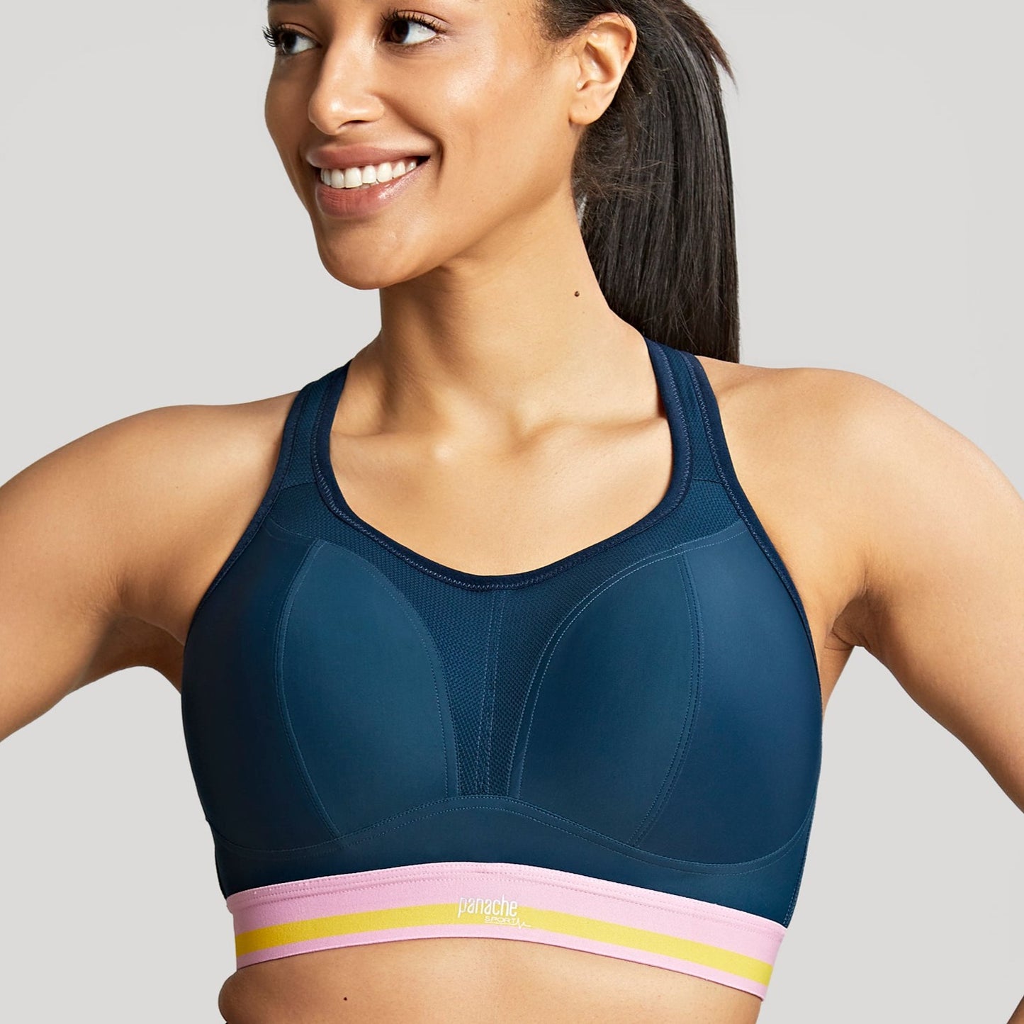 SALE - Non Wired Sports Bra - Retro Blue