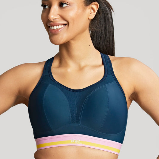 SALE - Non Wired Sports Bra - Retro Blue