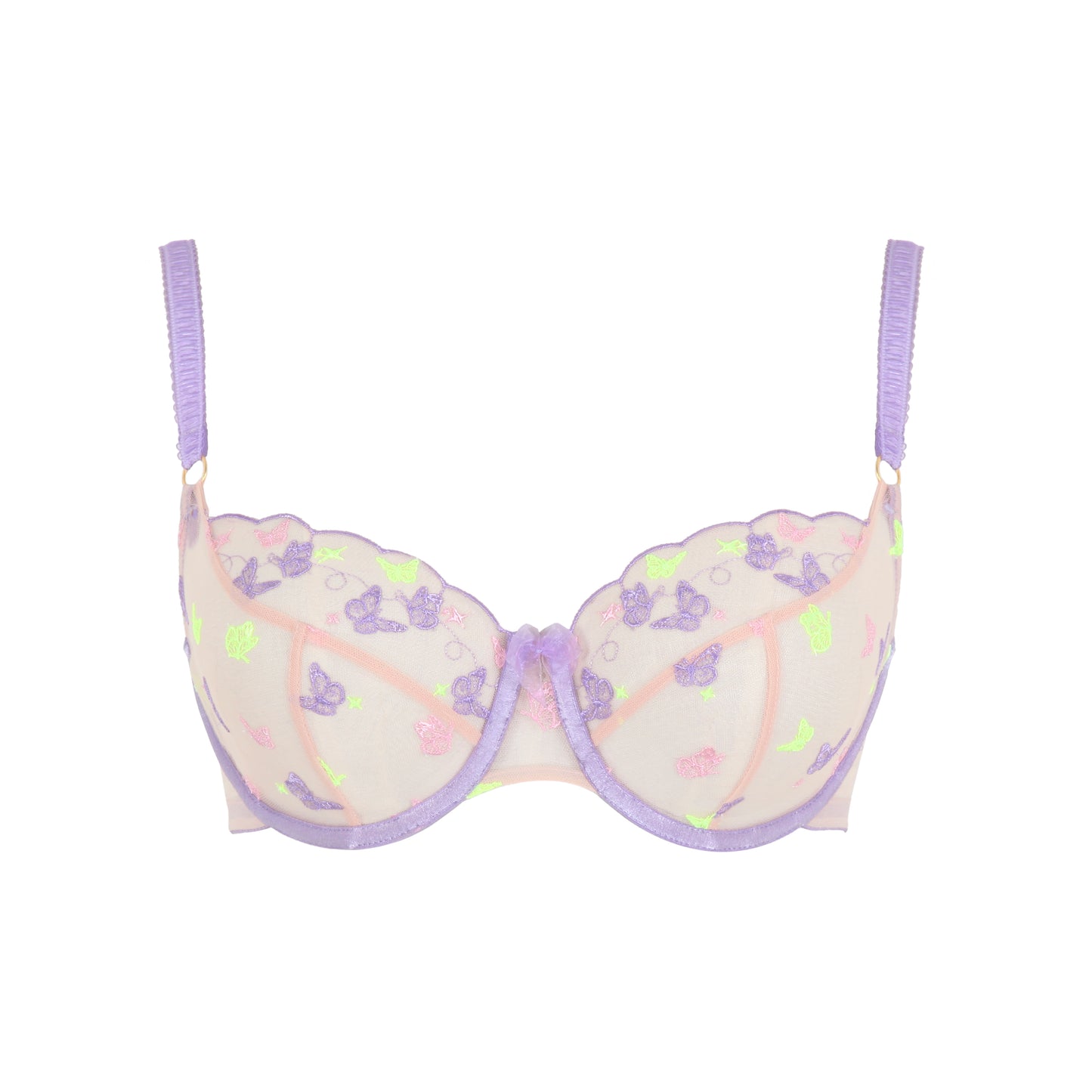 SALE - Belle Balcony Bra - Butterflies