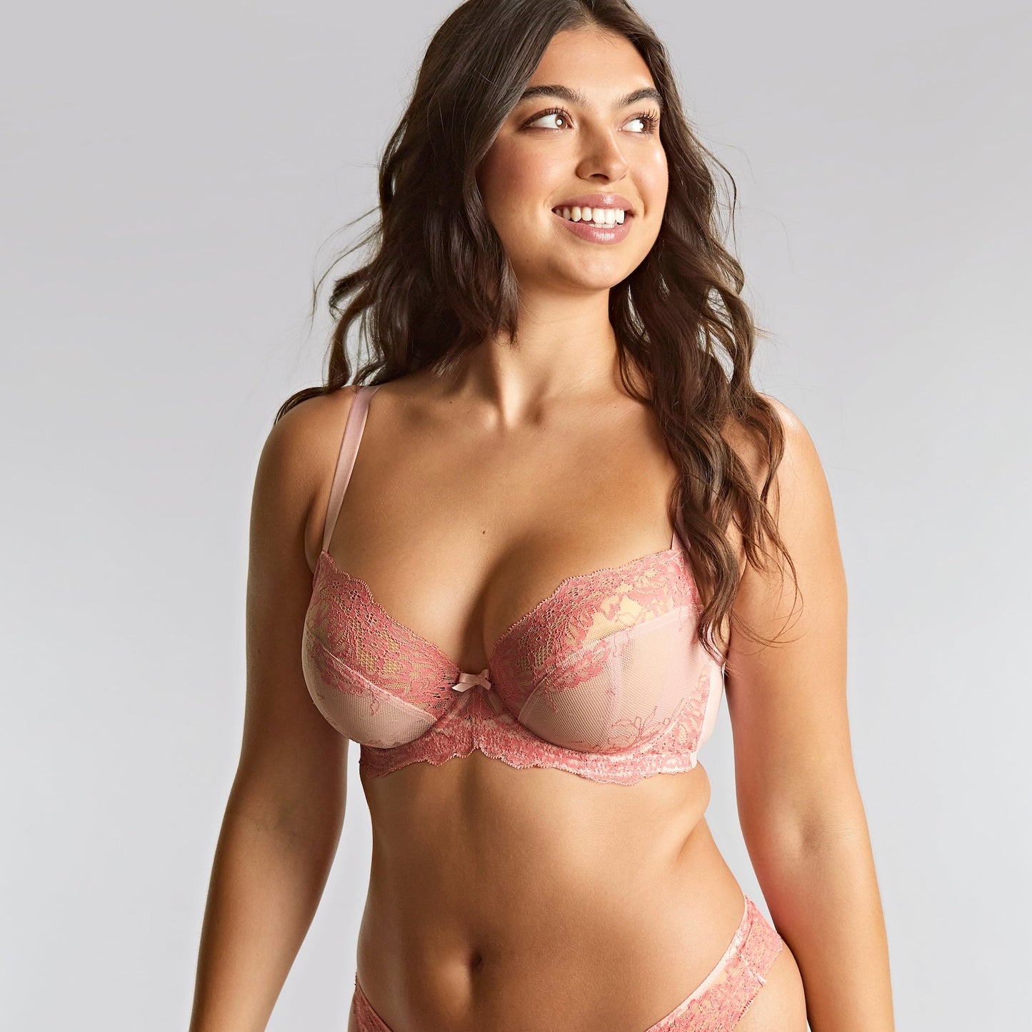 Ana Plunge Bra - Pink