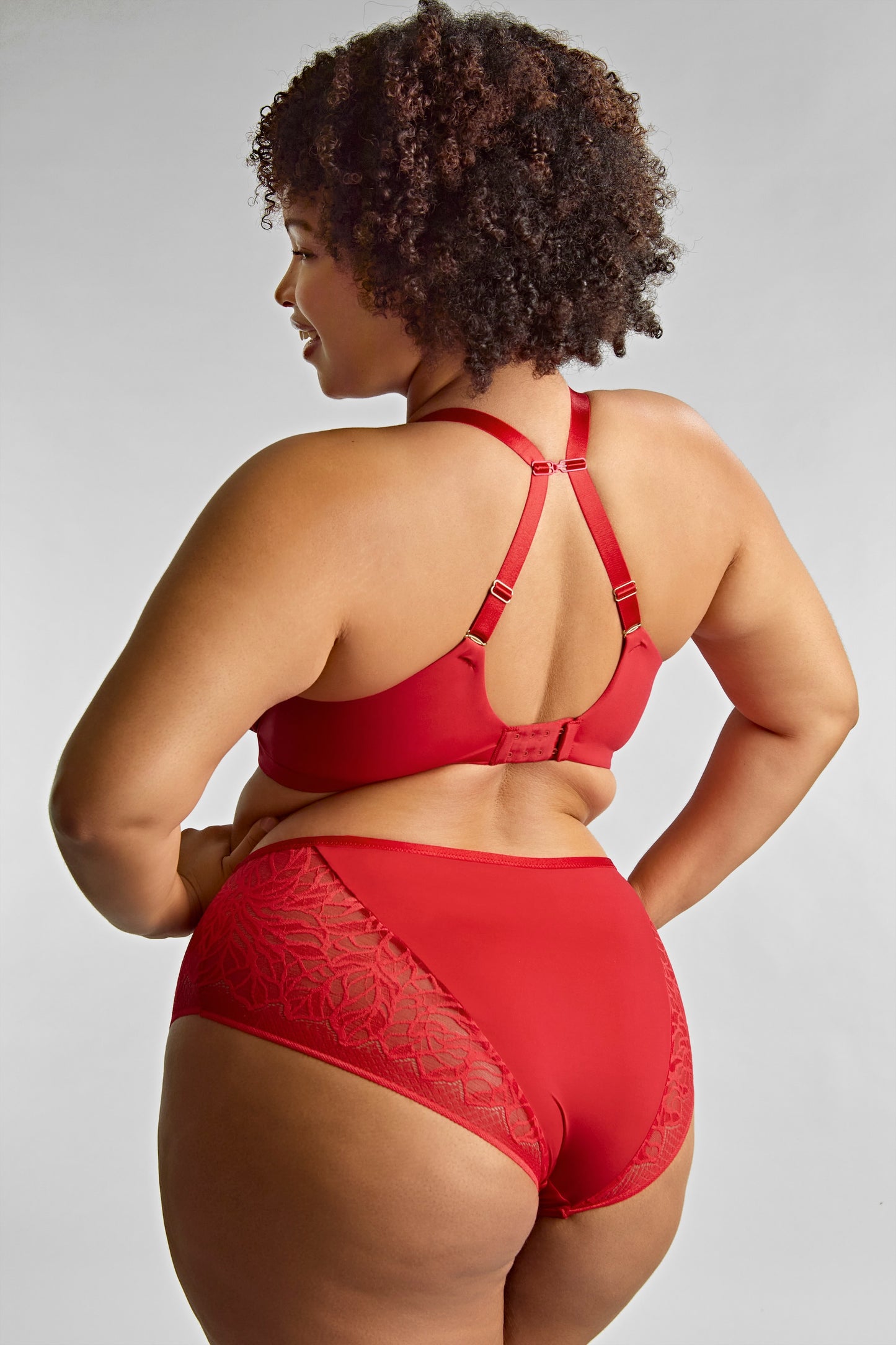 Sophia Plunge Bra - Red