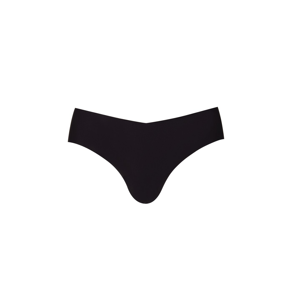 Black thong on a white background