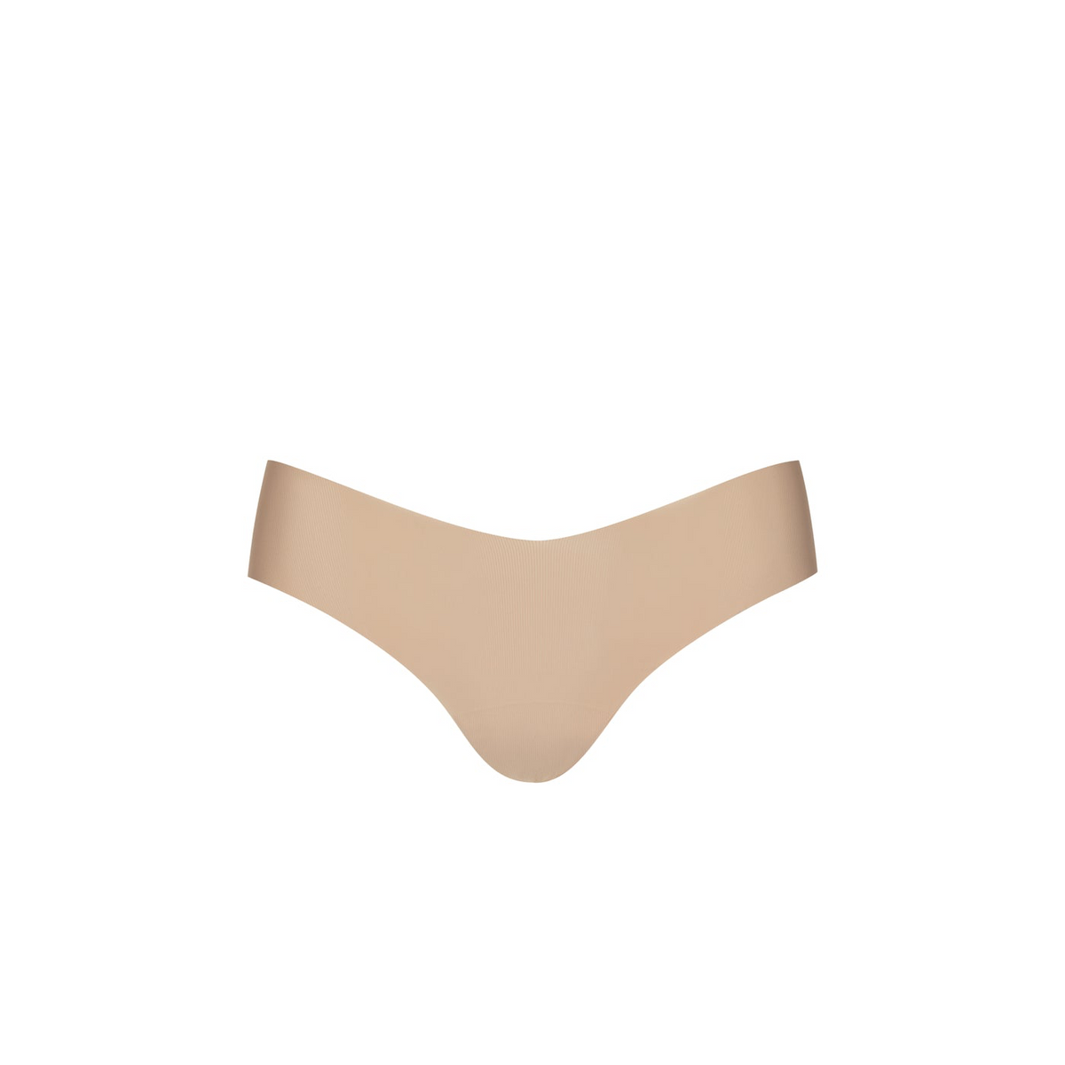 Beige bikini bottom on a white background