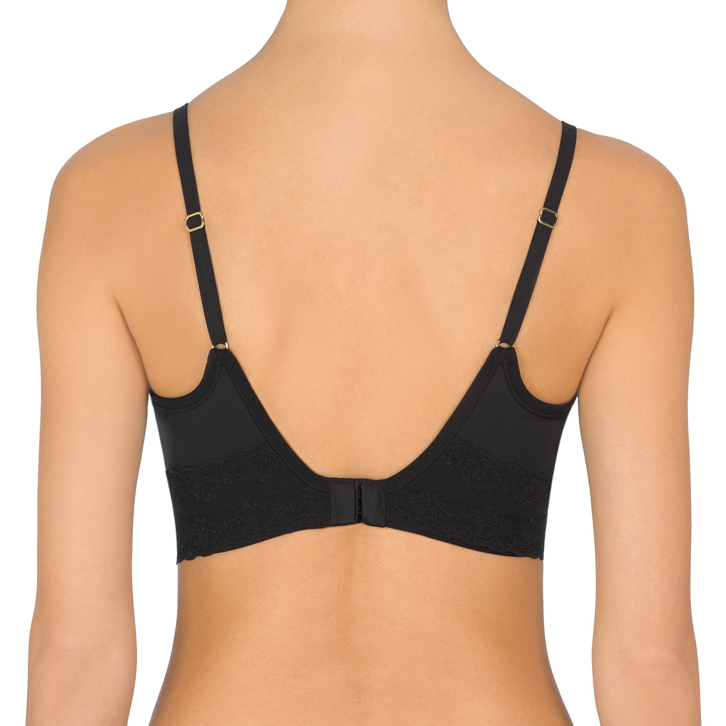 Black bra on a white background