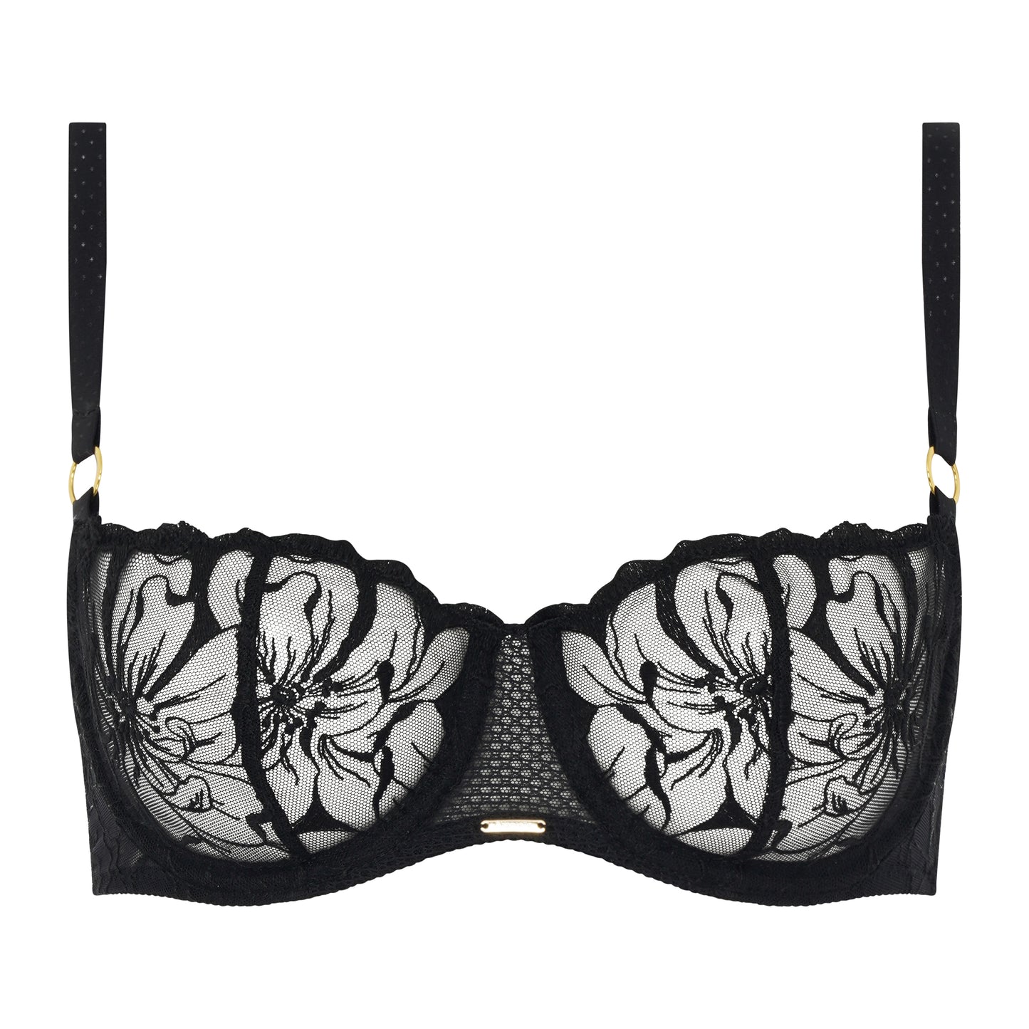 Fleurs Demi Bra - Black