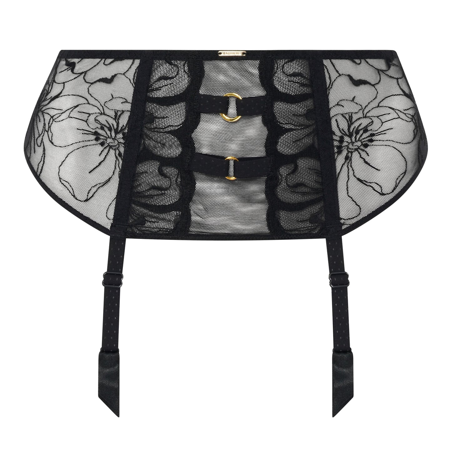 Fleurs Waist Cincher - Black