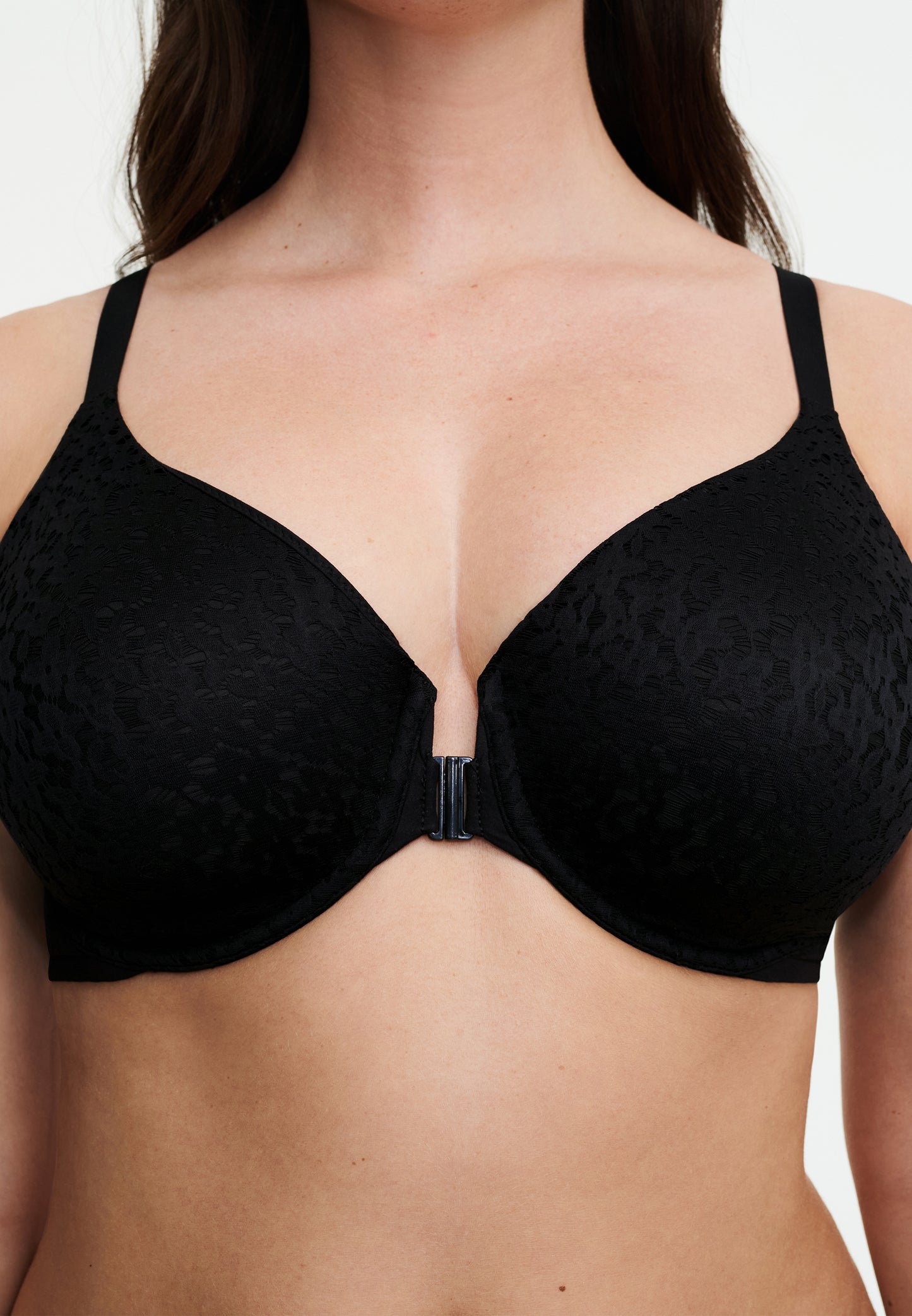 Norah Comfort Front Closure Bra - Black