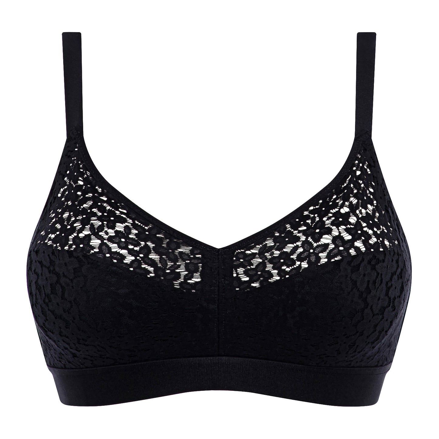 Norah Comfort Supportive Wirefree Bra - Black