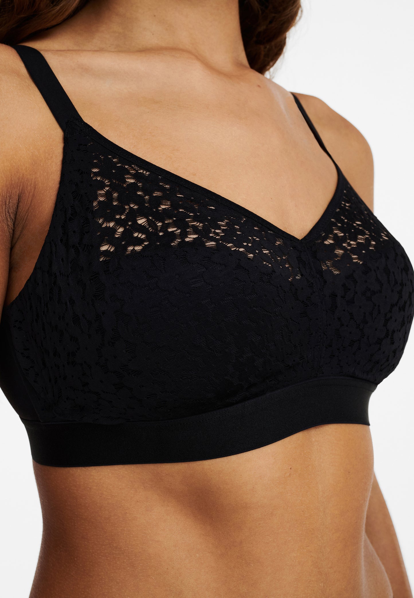 Norah Comfort Supportive Wirefree Bra - Black