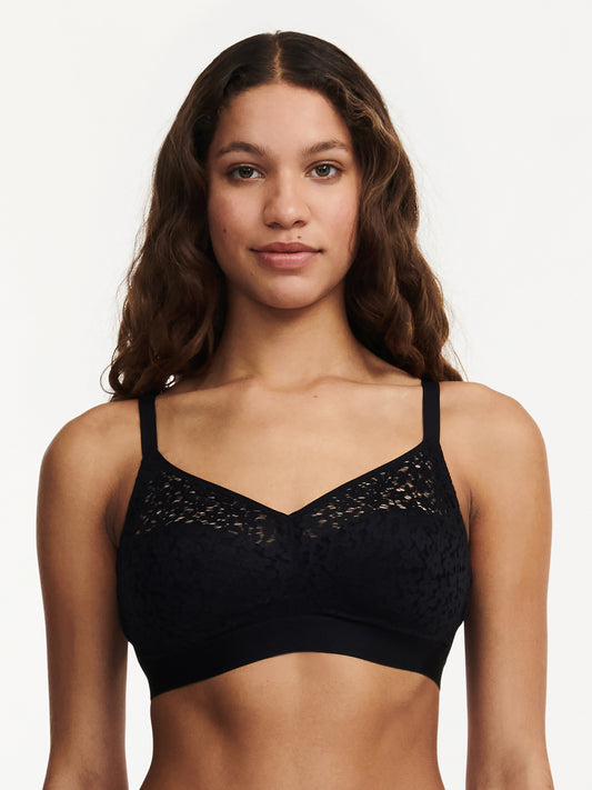 Norah Comfort Supportive Wirefree Bra - Black