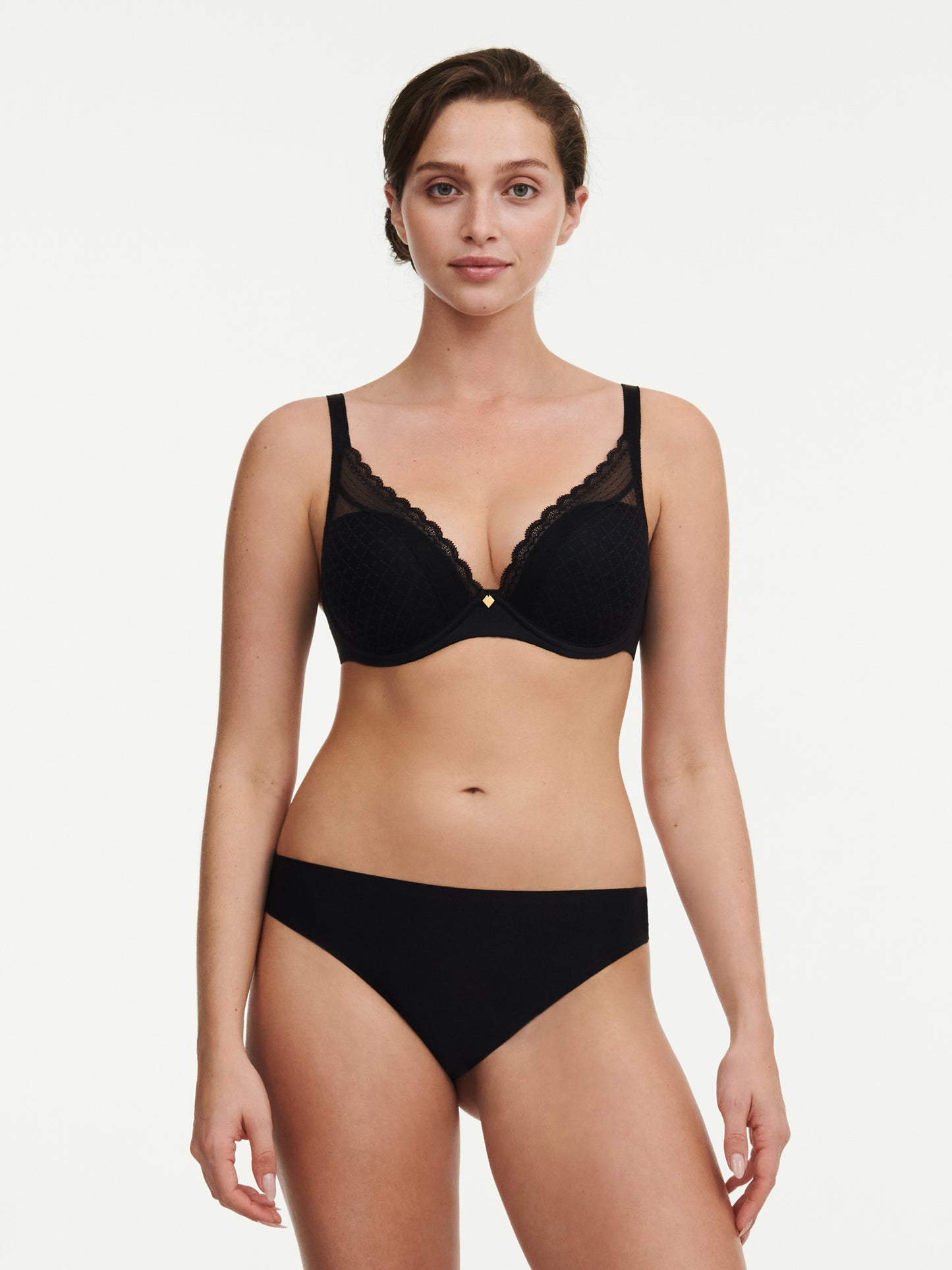 Norah Chic Plunge T-Shirt Bra - Black