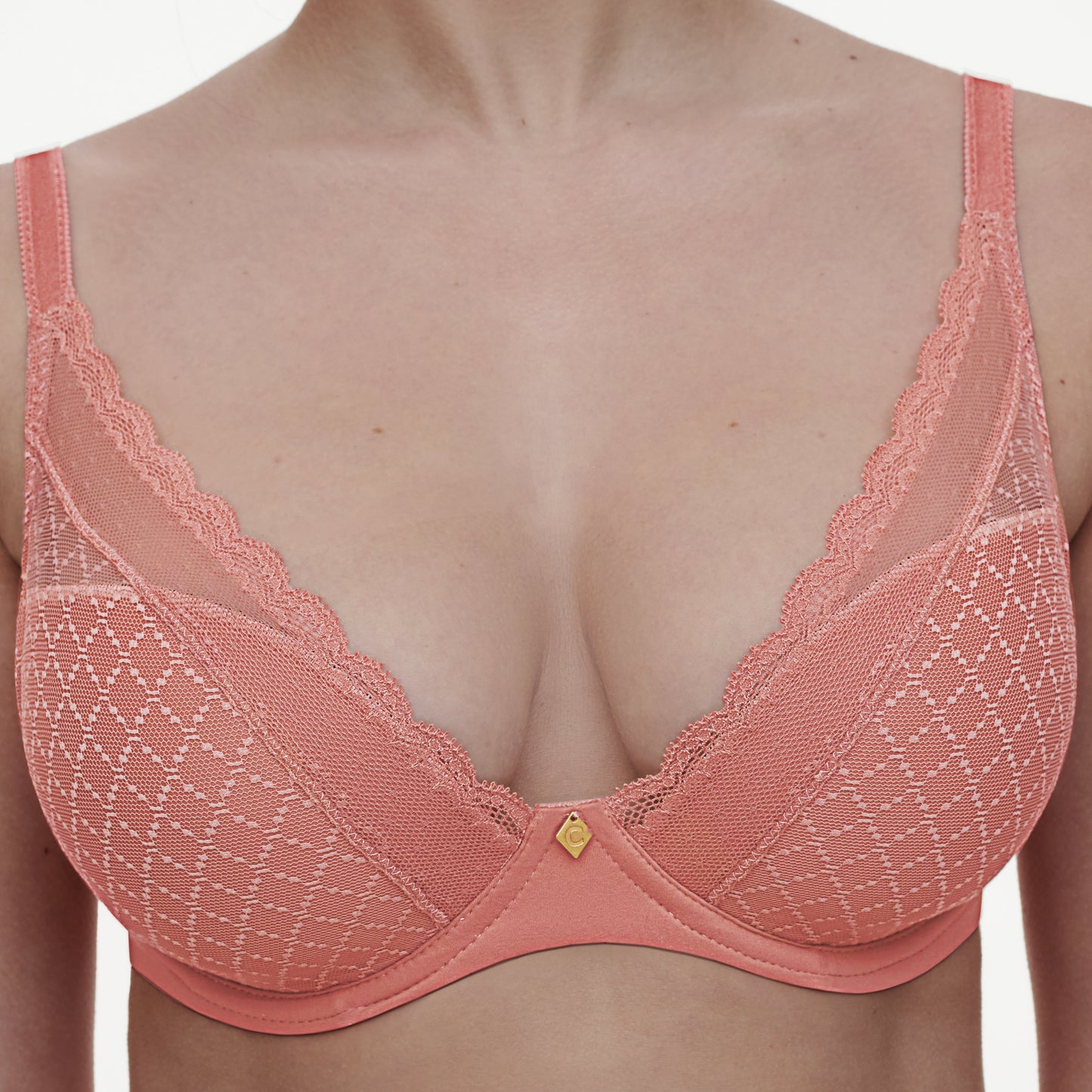 SALE - Norah Chic Plunge T-Shirt Bra - Rose Canyon