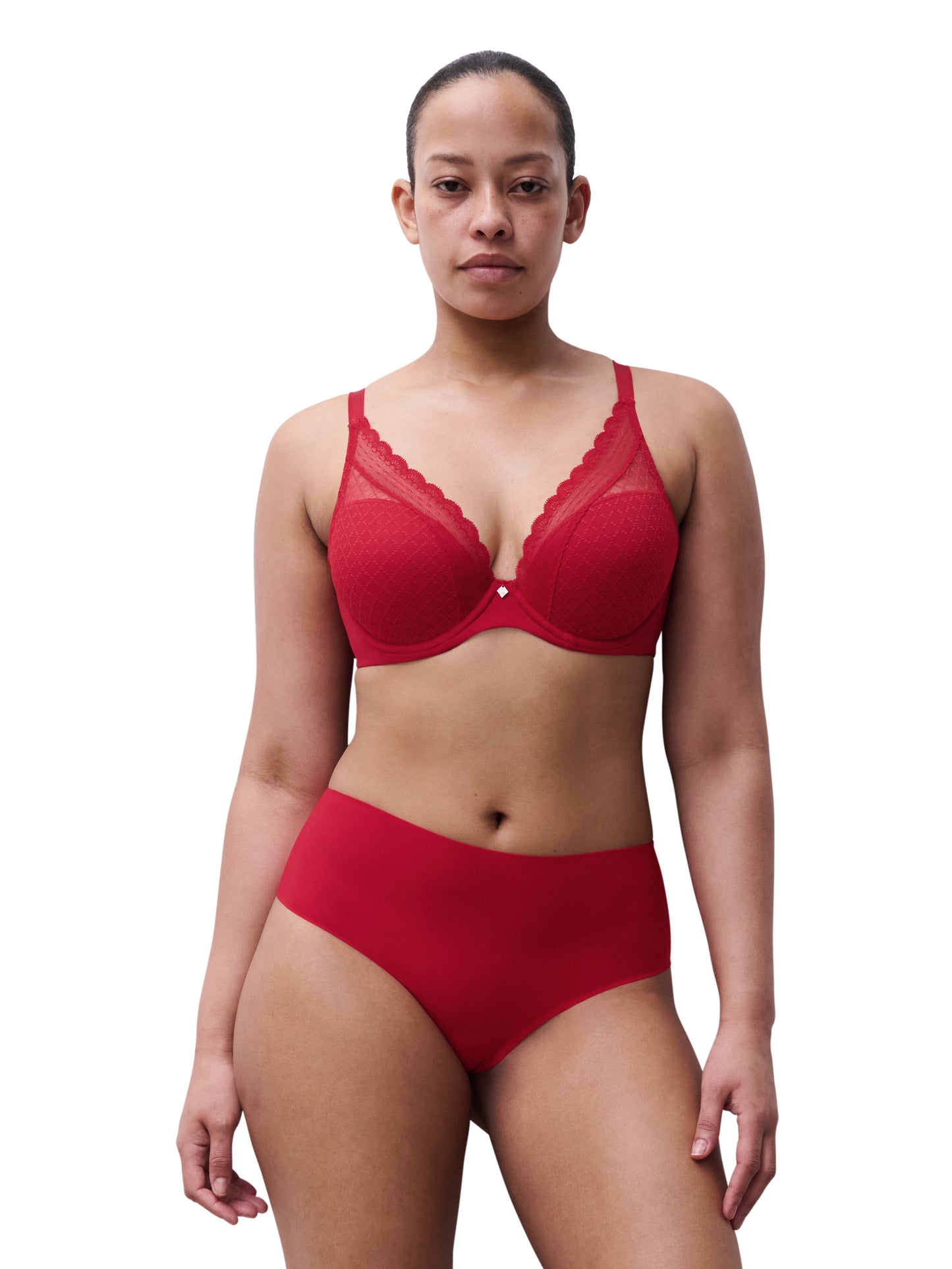 Norah Chic Plunge T-Shirt Bra - Poppy