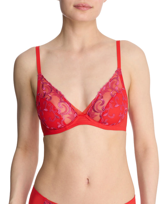 SALE - Embellished Underwire - Neon Red