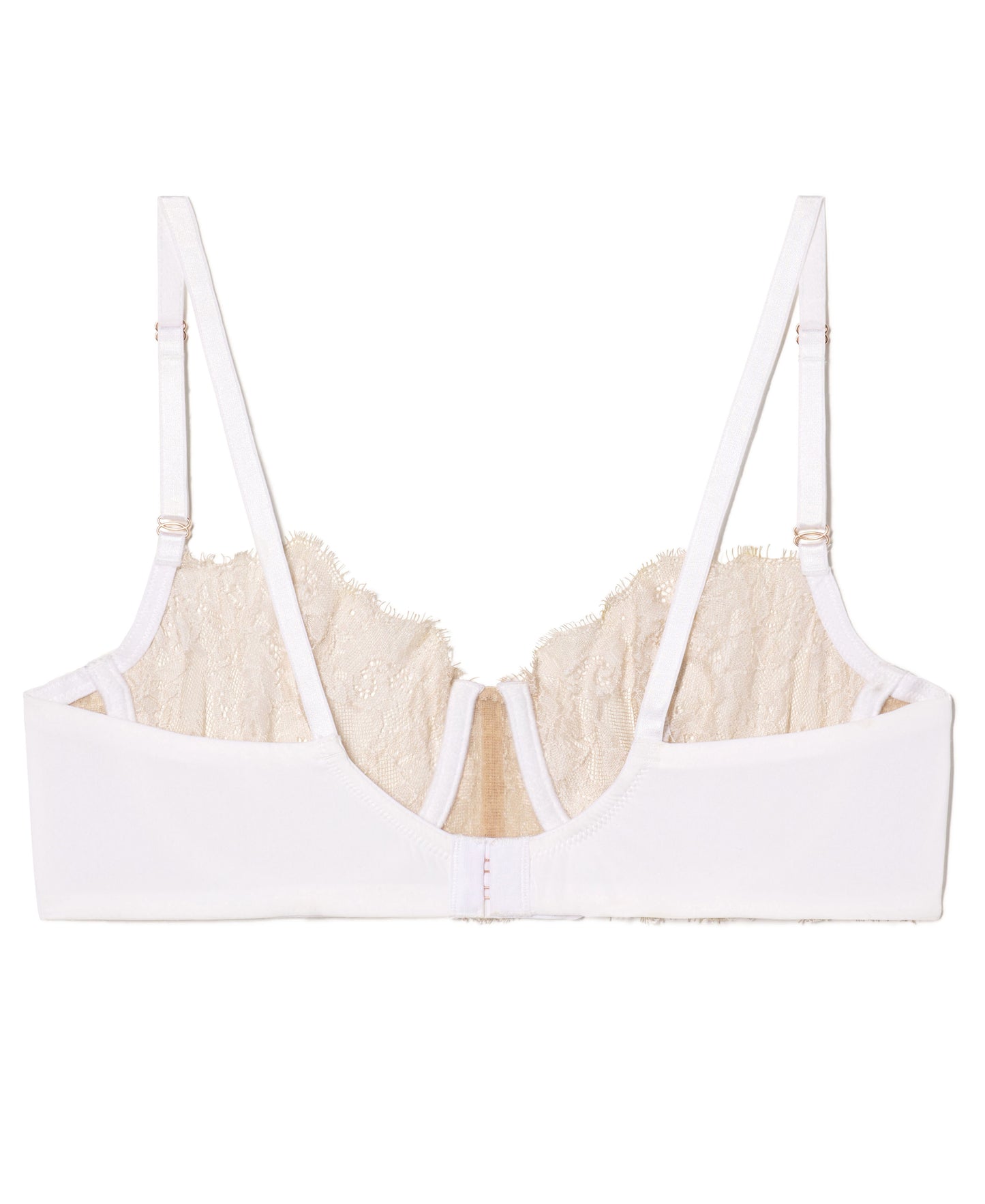 Entice Lace Balconette Bra - White