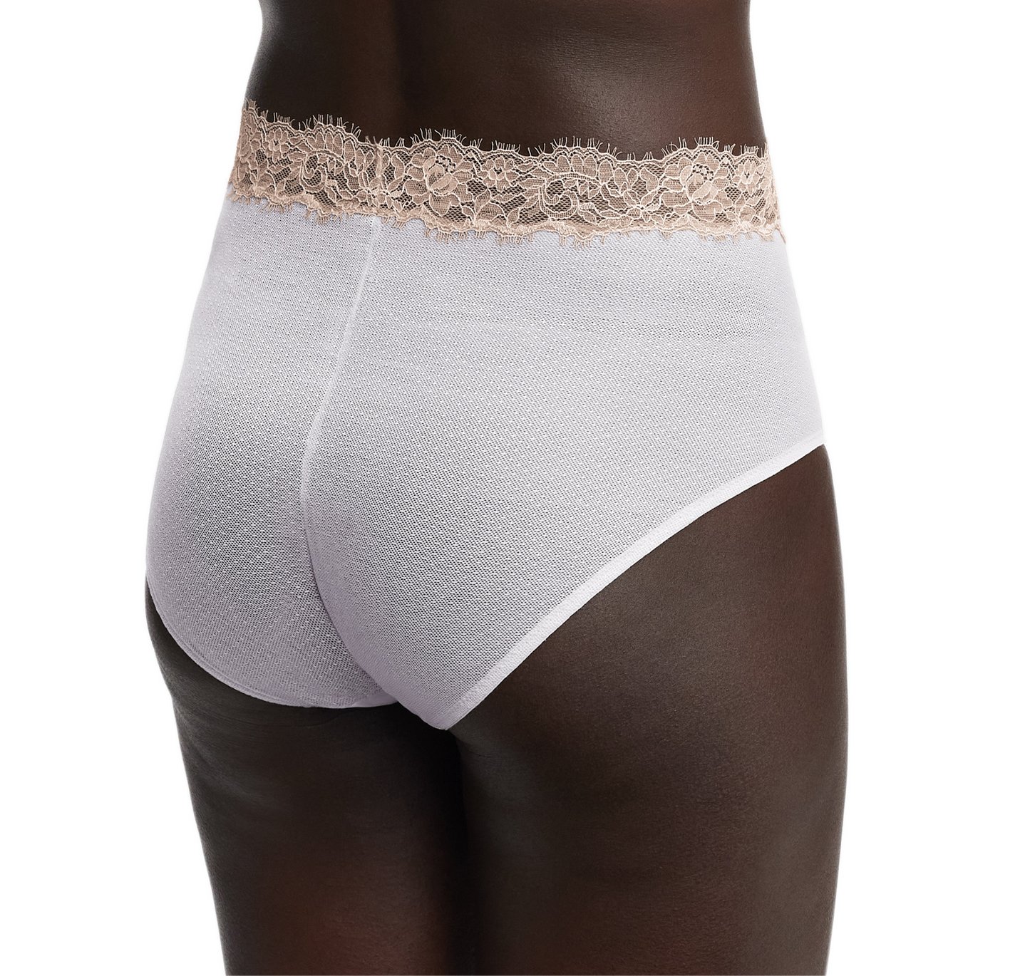 Entice High Waisted Brief - White