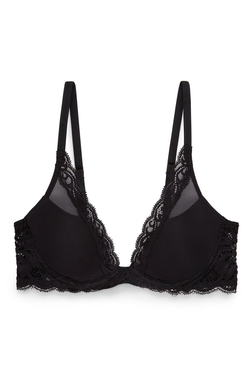 Feathers Contour Plunge - Black