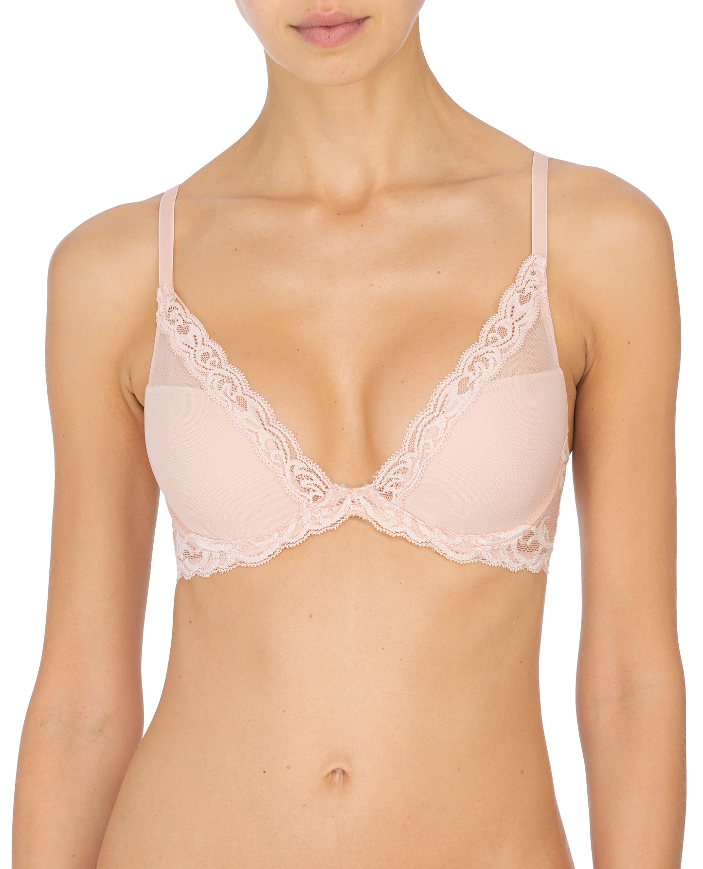Feathers Contour Plunge - Cameo Rose