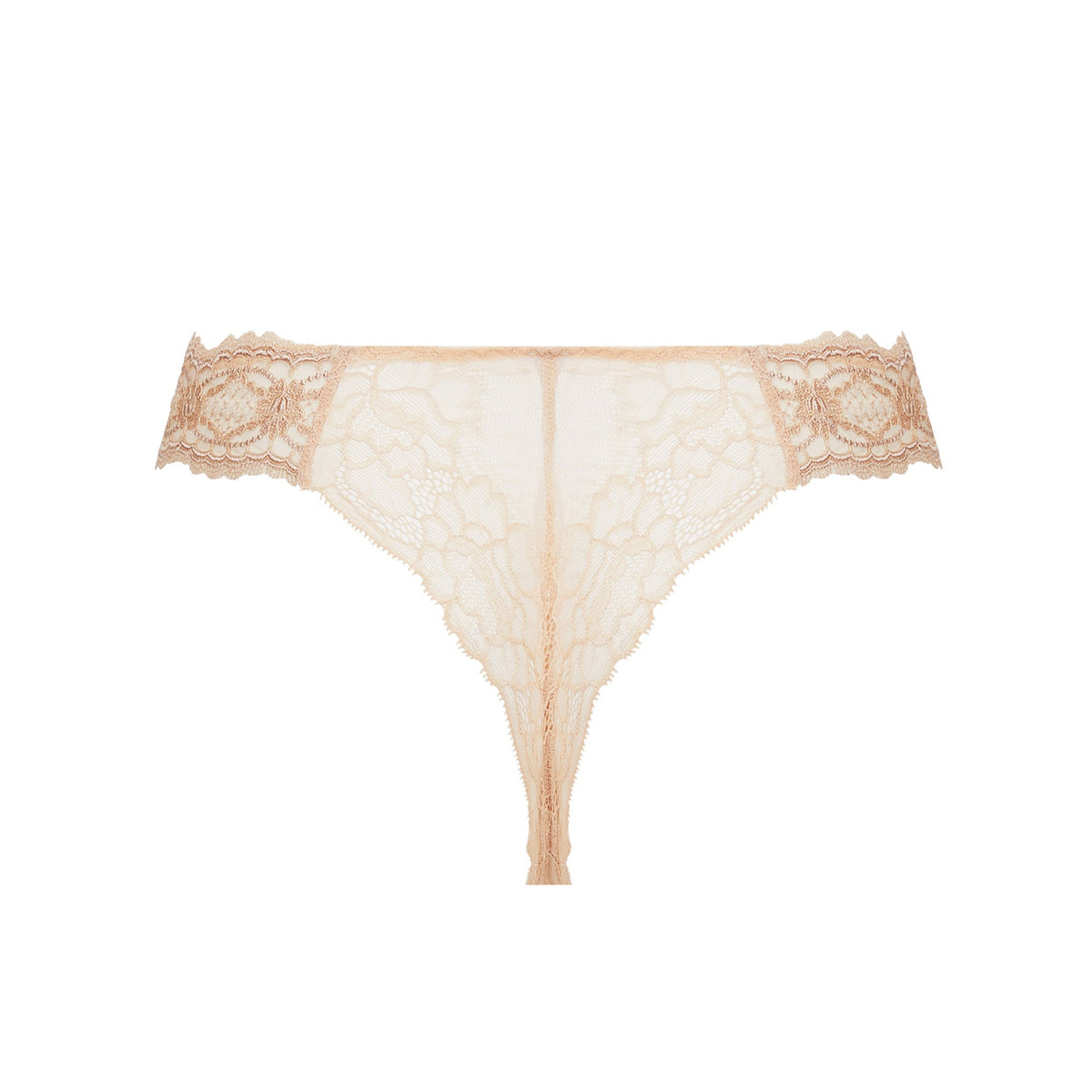 Lace thong on a white background
