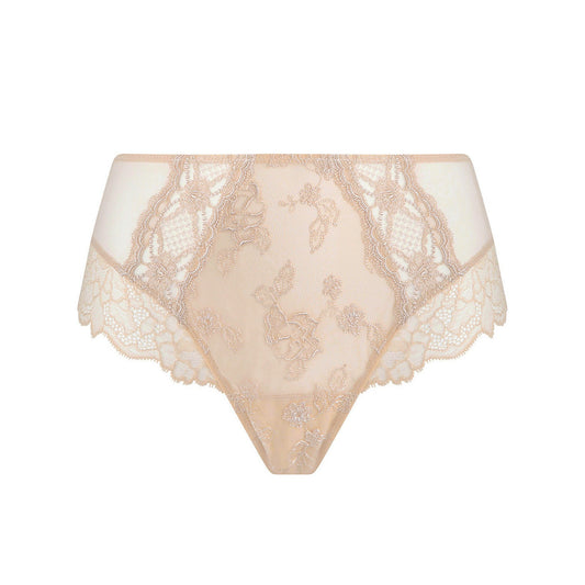 Lace underwear on a white background