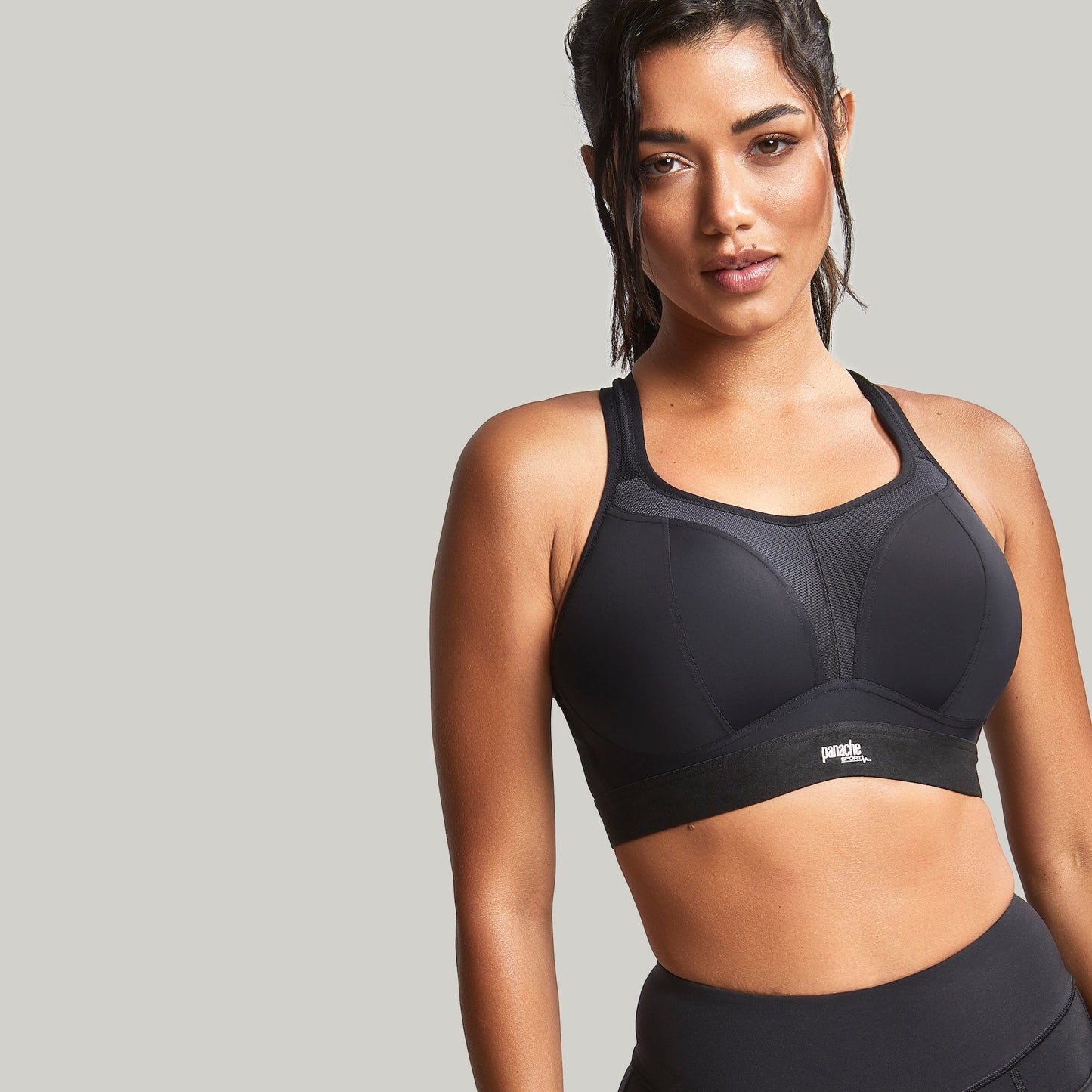Non Wired Sports Bra - Black