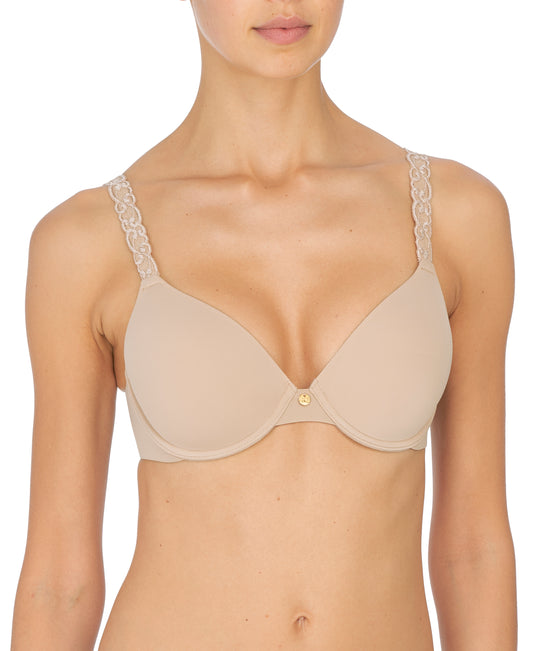 Pure Luxe Custom Coverage Contour Underwire Bra - Cafe