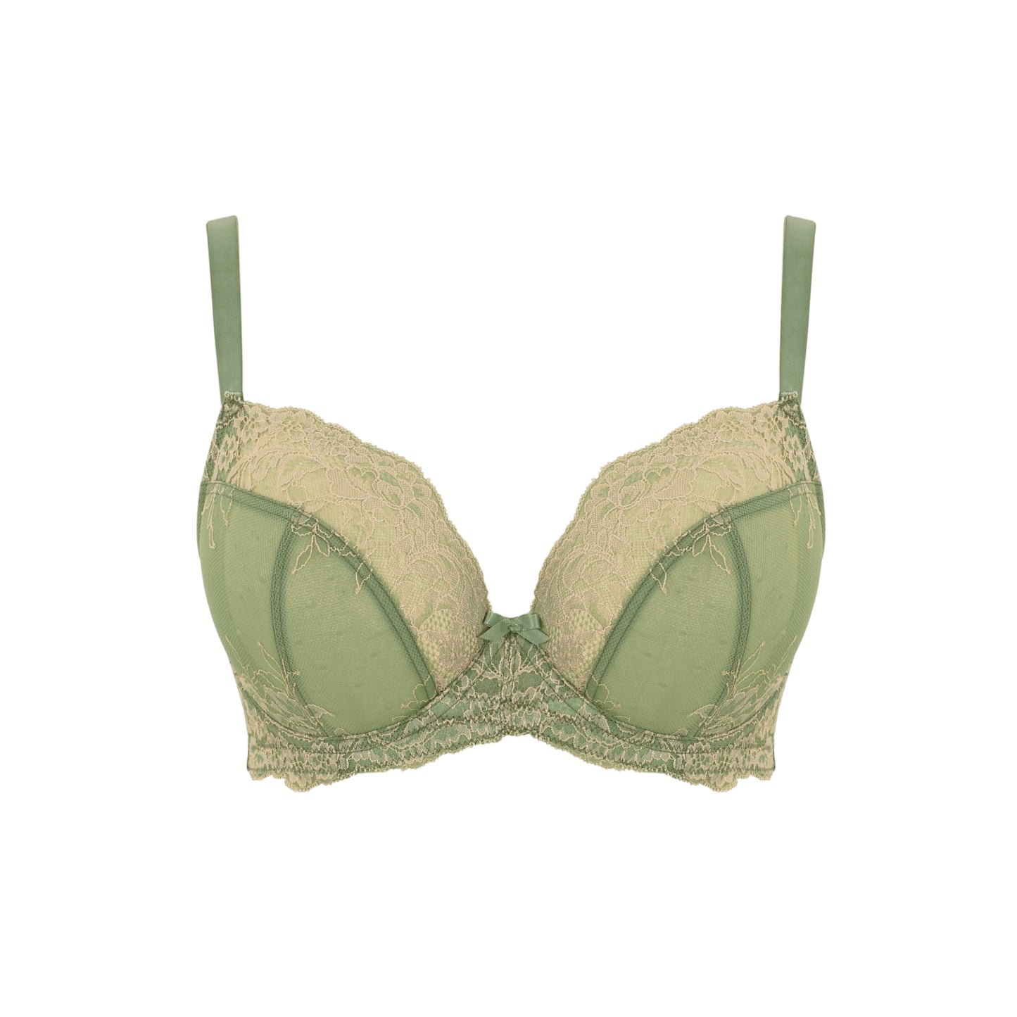 SALE - Ana Plunge Bra - Sage Green