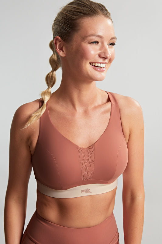 Non Padded Wired Sports Bra - Sienna