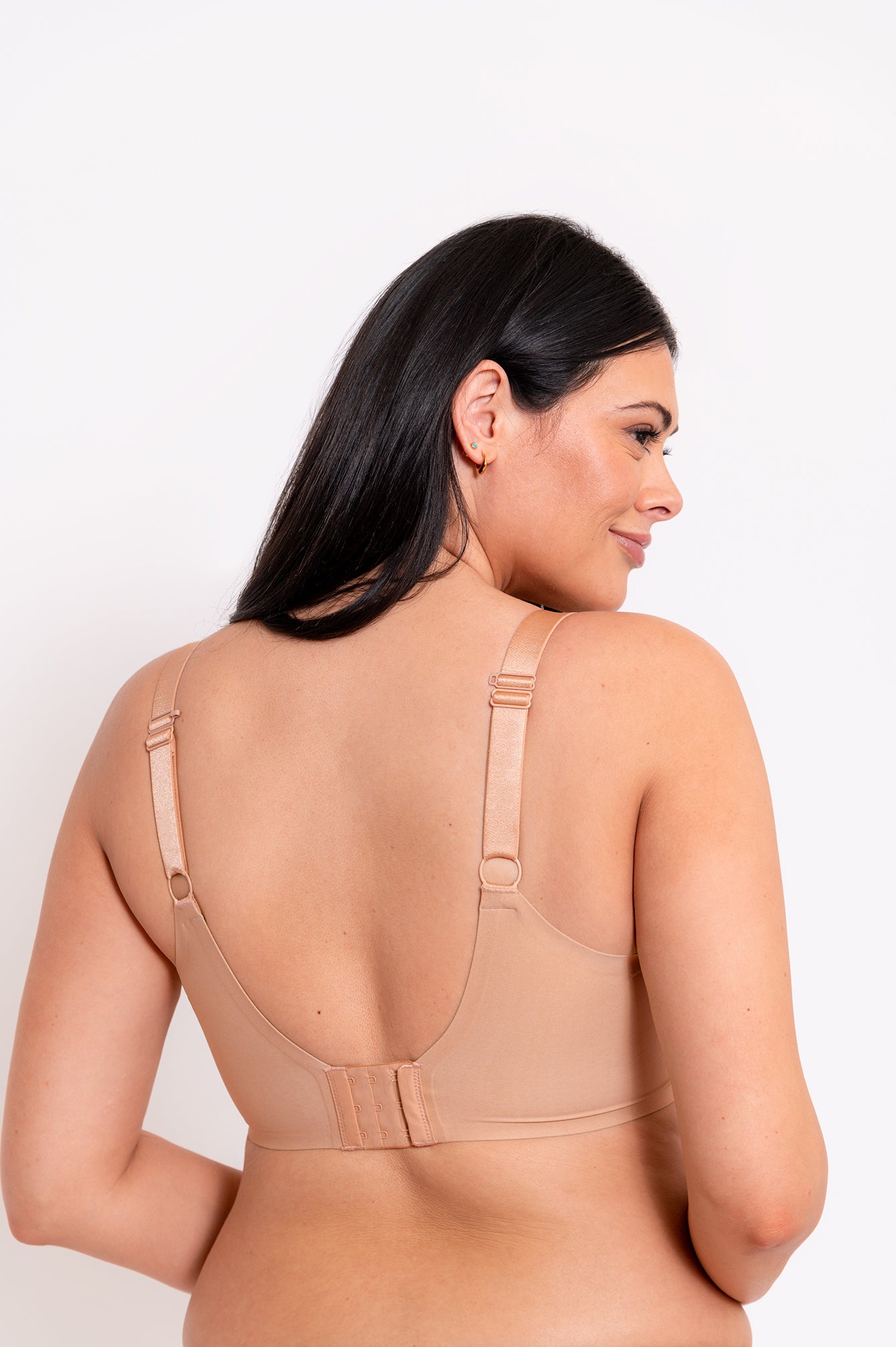 Smoothie Spacer T-Shirt Plunge Bra - Latte Beige