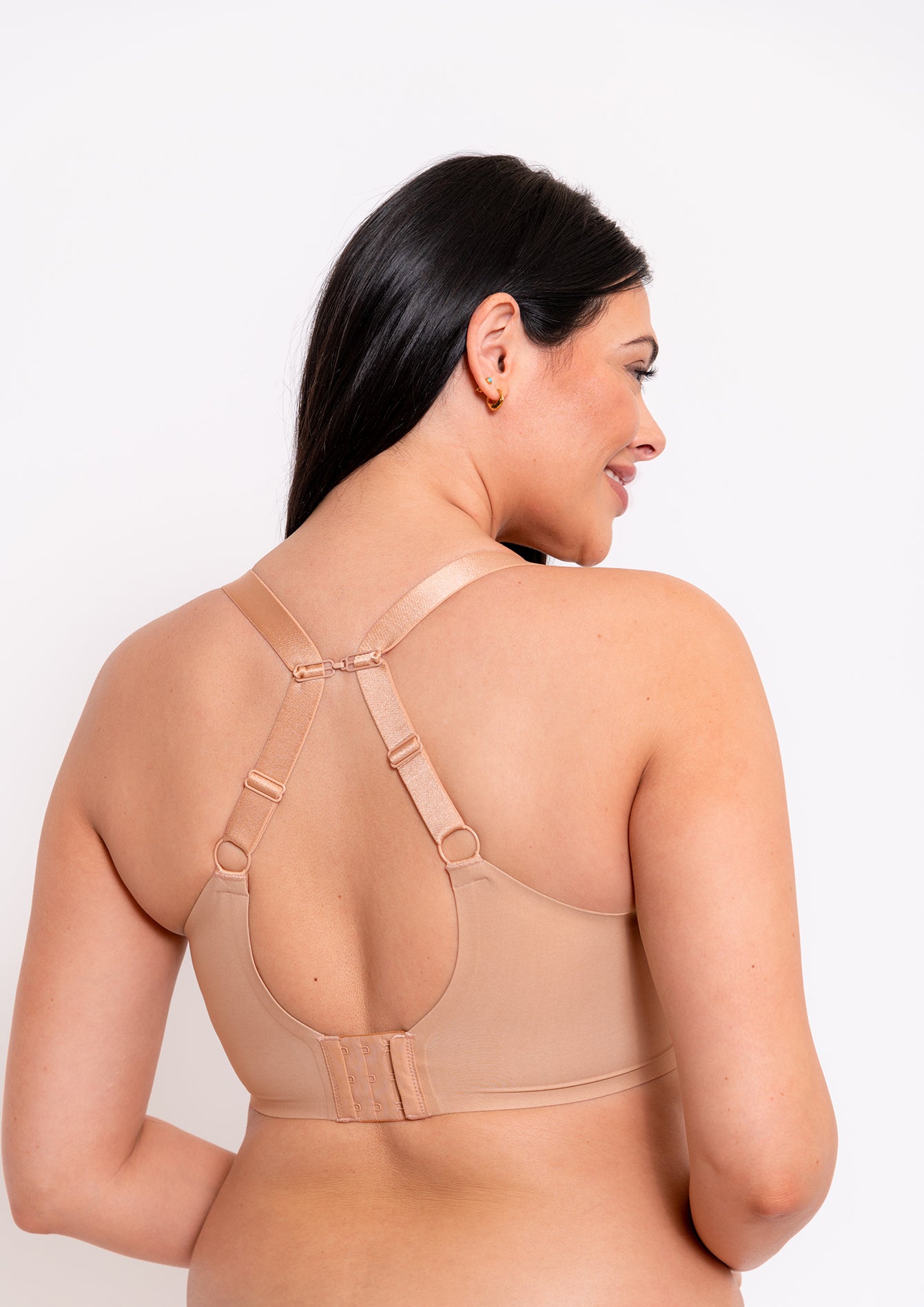 Smoothie Spacer T-Shirt Plunge Bra - Latte Beige