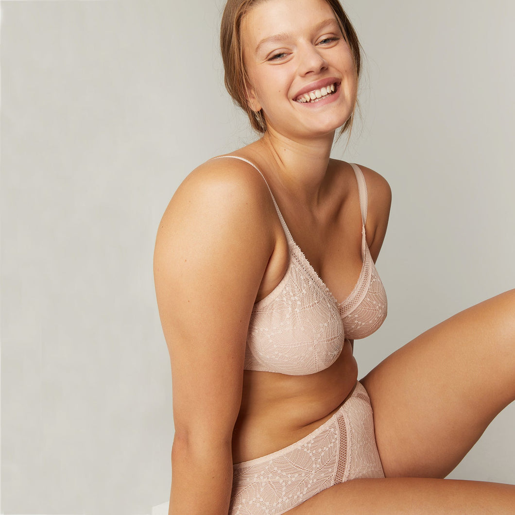 Comete Molded Full Cup Bra - Pinky Sand
