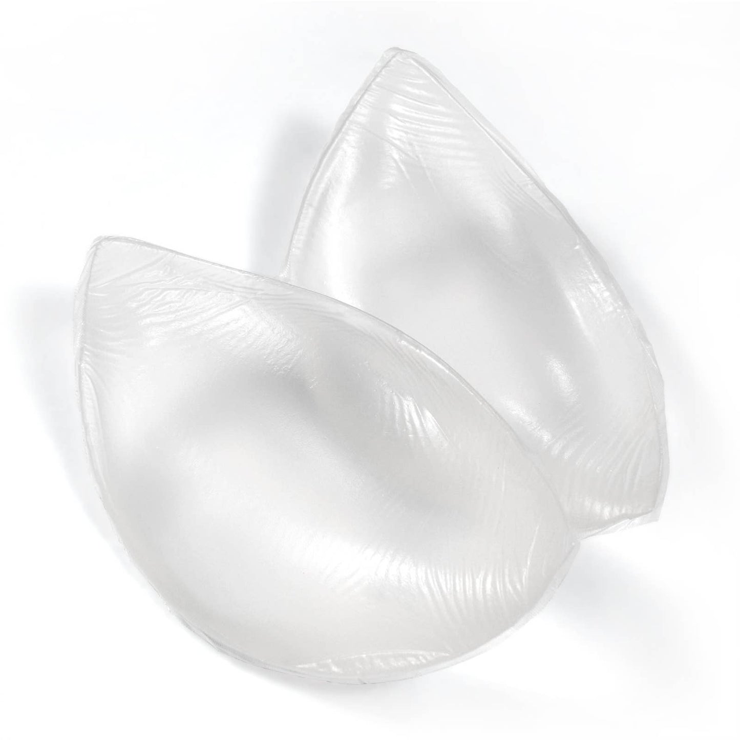 Crescent-shaped Clear Silicone Push-up Pads