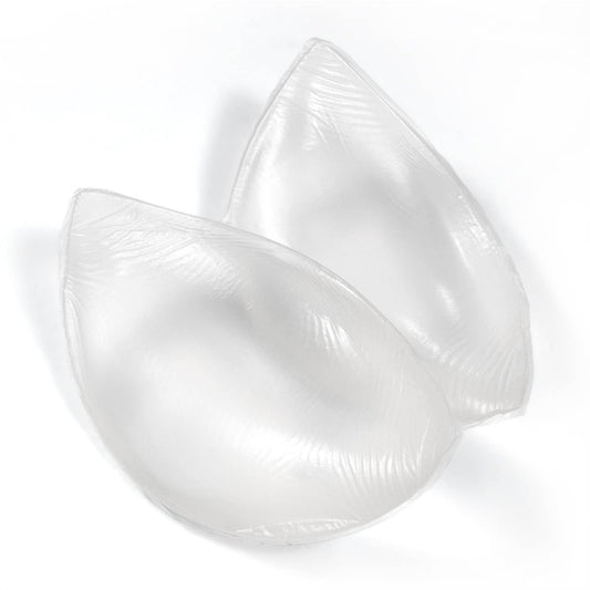Crescent-shaped Clear Silicone Push-up Pads