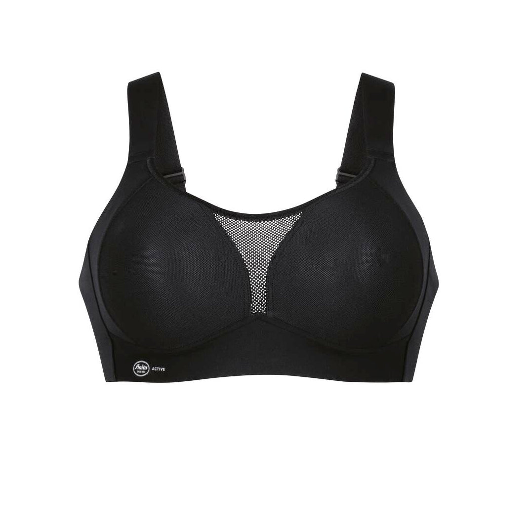 Black bra on a white background