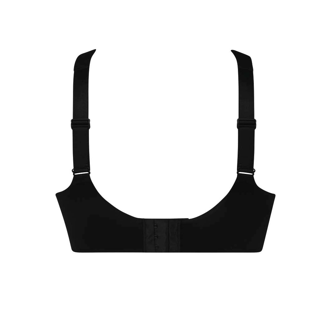 Black bra on a white background
