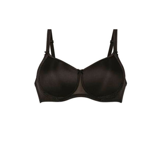 Lace Rose Wireless Contour Bra - Black