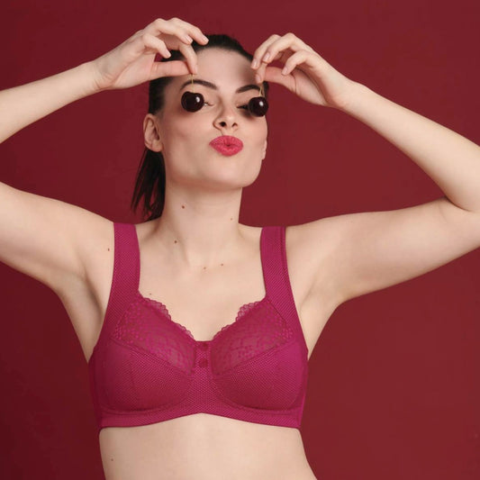 Orely Support Bra - Cherry Red