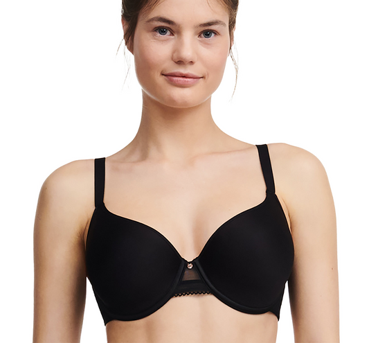 C Jolie Comfort Convertible T-Shirt Bra - Black