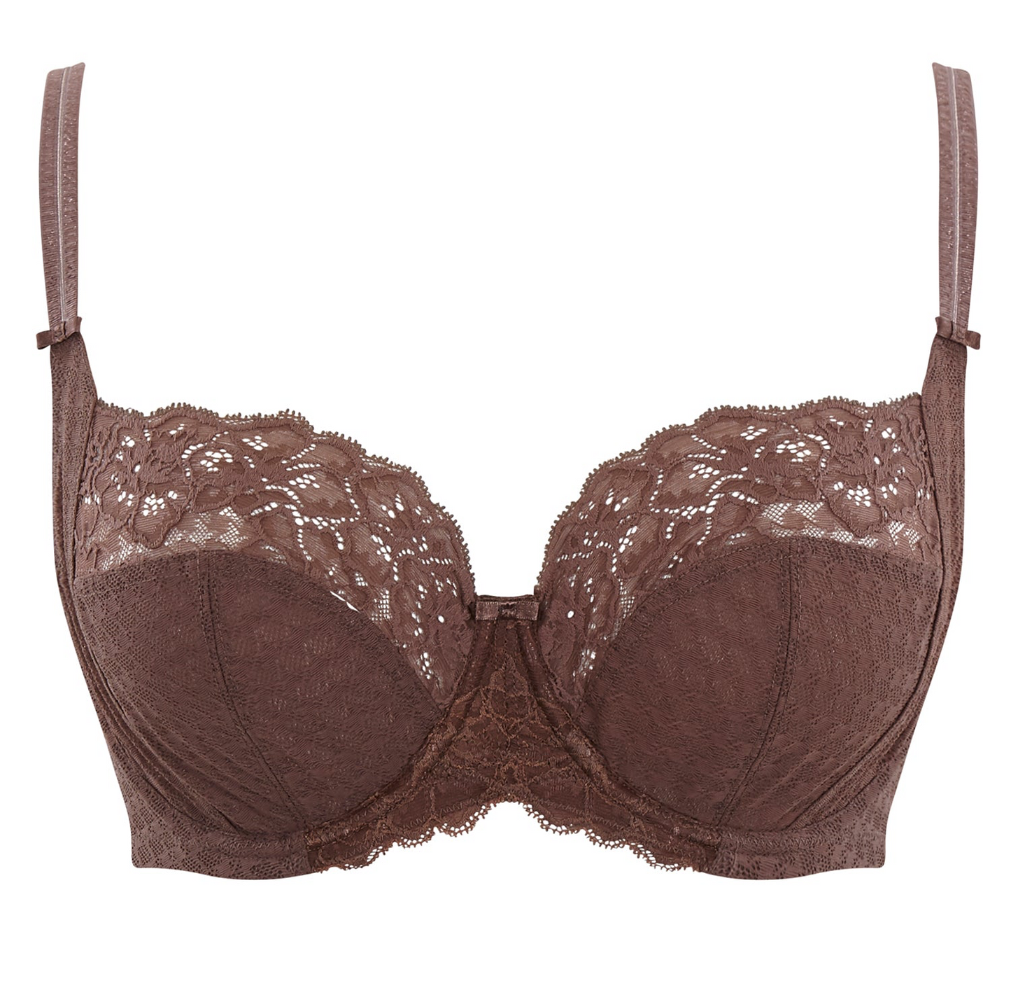 Envy Side Support Balconette Bra - Chestnut