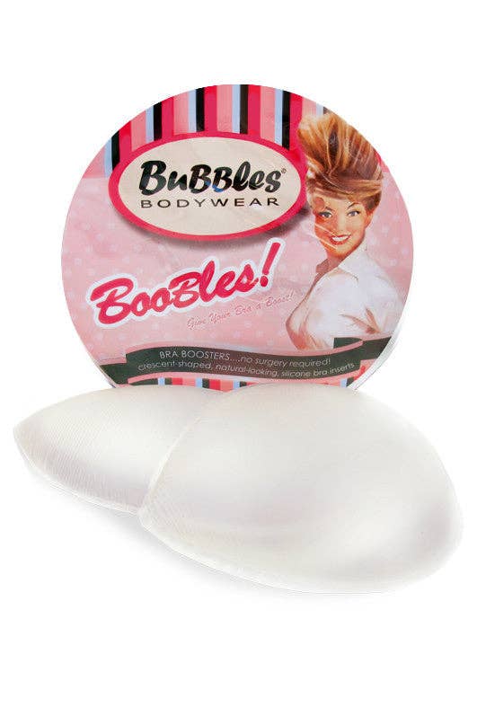 Crescent-shaped Clear Silicone Push-up Pads