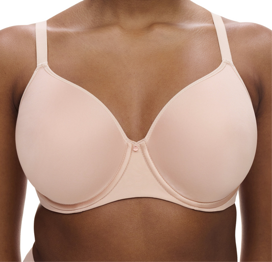 Comfort Chic Back Smoothing T-Shirt Bra - Nude Rose