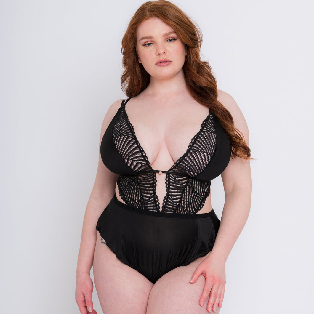 After Hours Stretch Lace Teddy