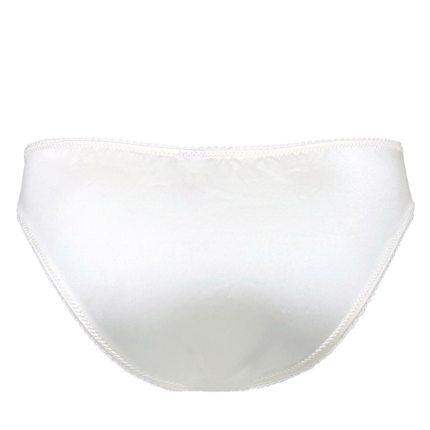 White bikini bottom on a white background