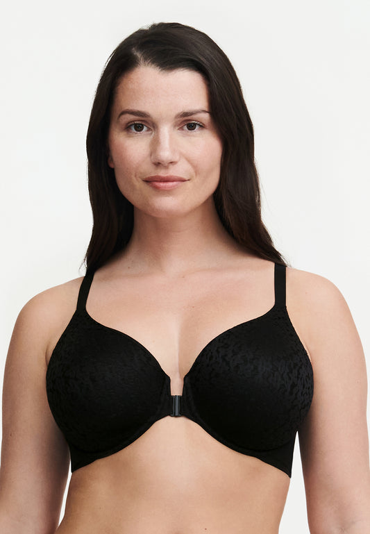 Norah Comfort Front Closure Bra - Black